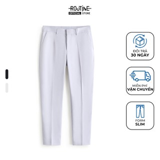 Quần Tây Nam Dài Trơn Form Slim - Routine 10S25PFO005