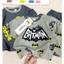 Combo 2 bộ bé trai batman, áo thun cotton form rộng phối quần short thoáng mát Moonie Kid - B03/set 2b batman