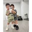 Combo 2 bộ bé trai batman, áo thun cotton form rộng phối quần short thoáng mát Moonie Kid - B03/set 2b batman