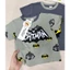 Combo 2 bộ bé trai batman, áo thun cotton form rộng phối quần short thoáng mát Moonie Kid - B03/set 2b batman