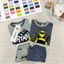 Combo 2 bộ bé trai batman, áo thun cotton form rộng phối quần short thoáng mát Moonie Kid - B03/set 2b batman