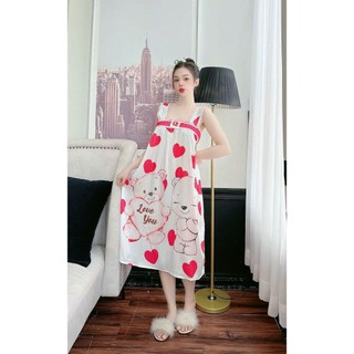 Đầm, Váy Dài Lụa Xước Minnie Thời Trang
