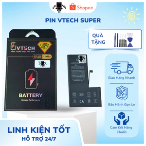 Pin Dung Lượng Cao Chính Hãng Vtech - Pin Vtech Super Dành Cho IP Từ 6-15PM , Bảo Hành 1 Năm , Chất Lượng Đỉnh