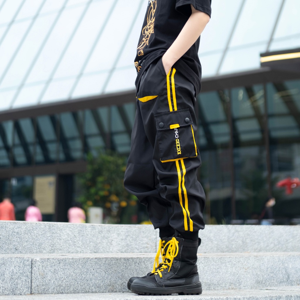 Quần Dù Kaixa Ống Rộng Nam Nữ Unisex Form Rộng Oversized