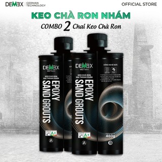 Combo 2 chai Keo chà ron cao cấp Demex - Chống ố màu, chống thấm, chống nứt gãy chuyên dụng ngoài trời & trong nhà