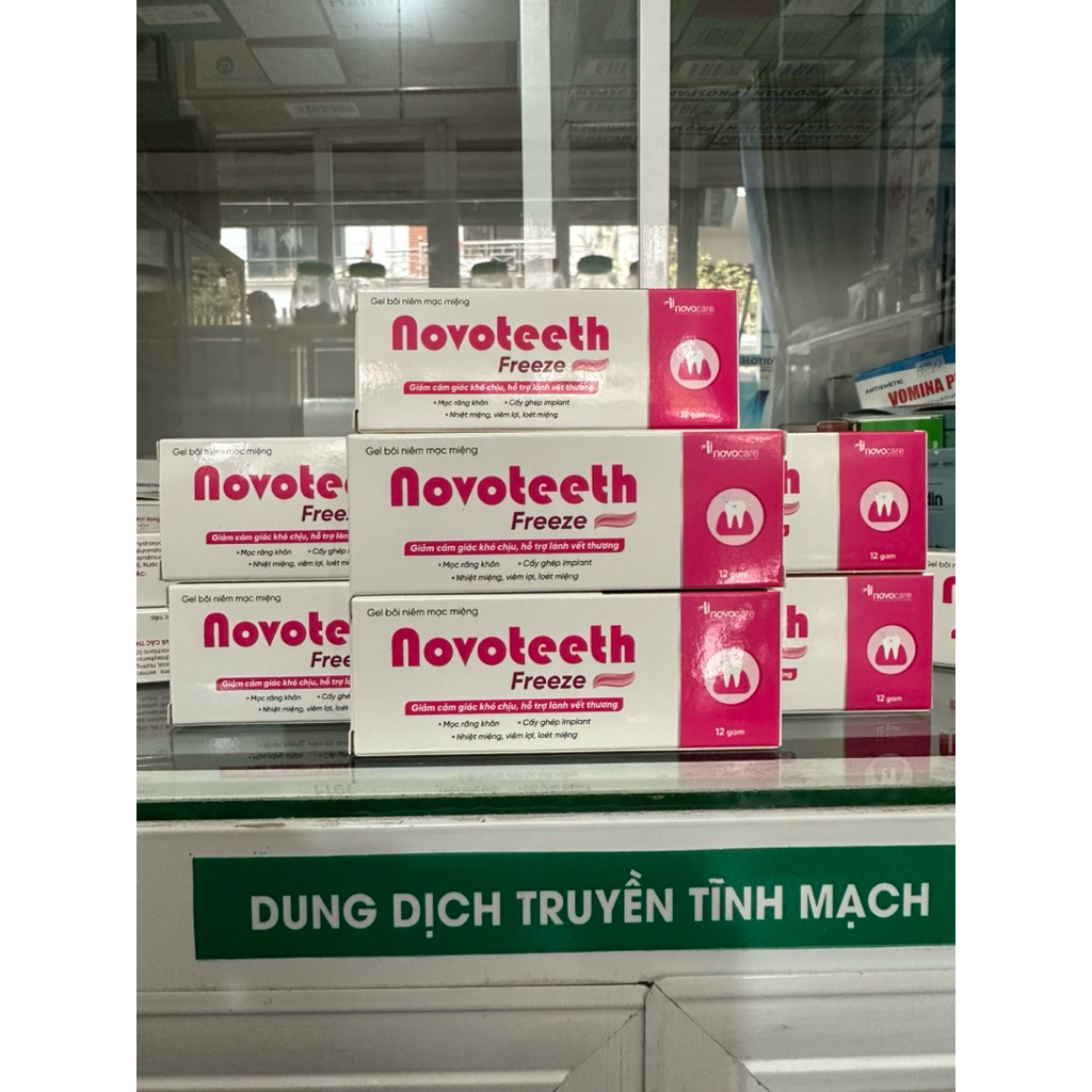 Gel bôi răng miệng NOVOTEETH Freeze hỗ trợ lành vết nhiệt,loét mọc răng ...
