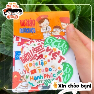 Bộ Sticker - ĐỘc lập tự do, việt siêu cute siêu dễ thương