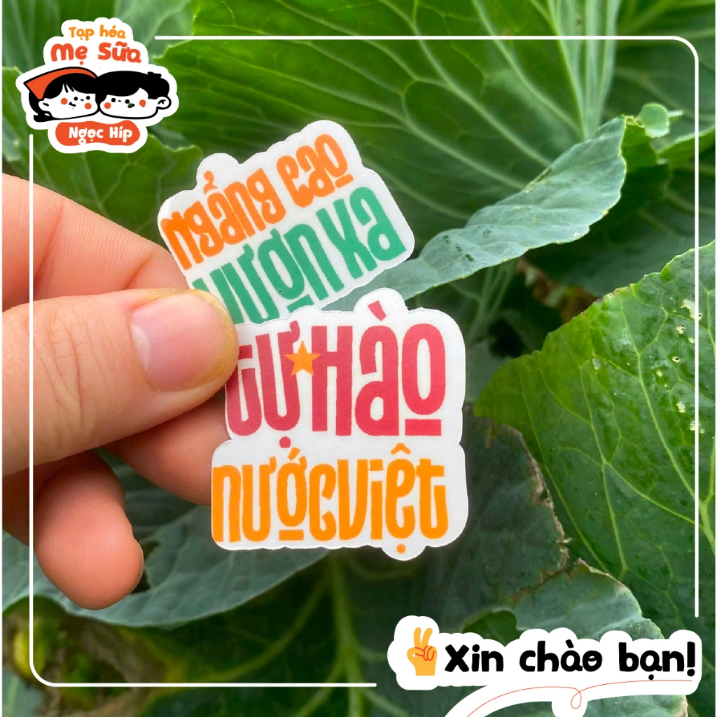 Bộ Sticker - ĐỘc lập tự do, việt siêu cute siêu dễ thương