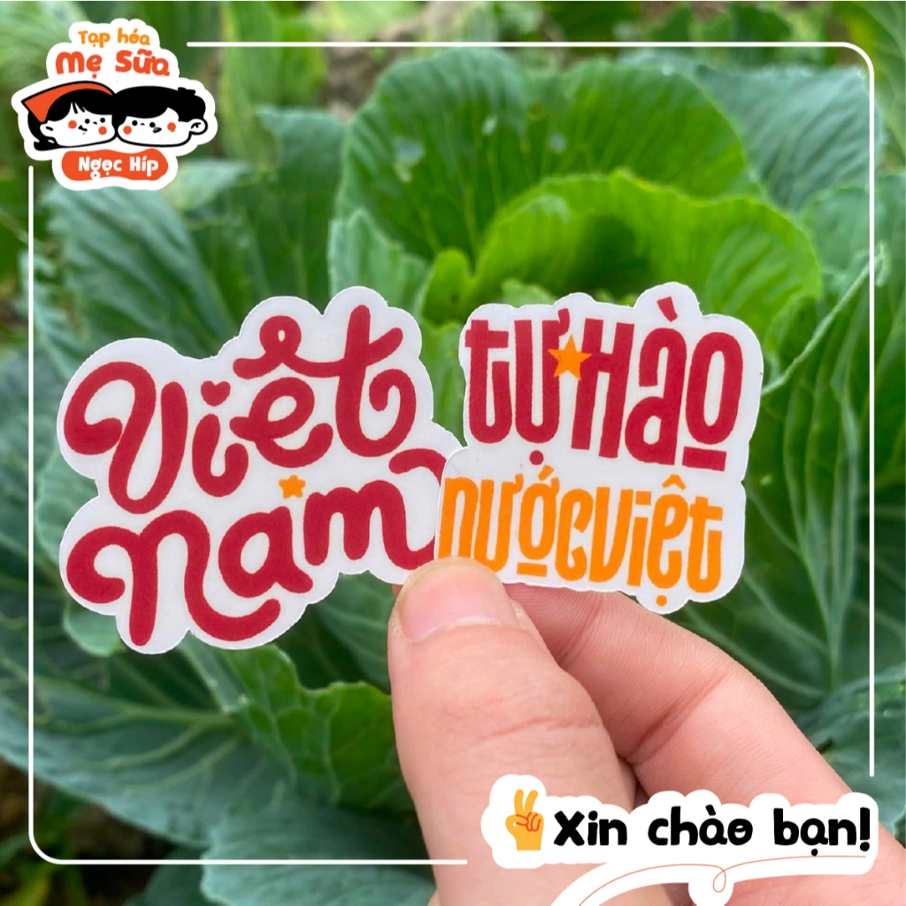 Bộ Sticker - ĐỘc lập tự do, việt siêu cute siêu dễ thương