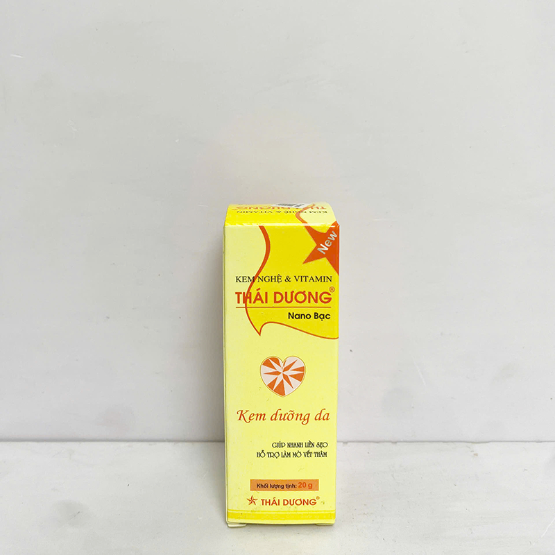 Kem Nghệ Thái Dương Có Nano Bạc - Hỗ trợ Mờ Sẹo, Mờ Thâm Nám, Giảm Mụn (Tuýp 20g)