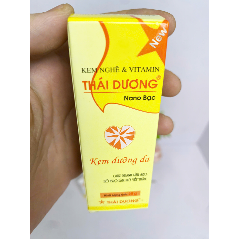 Kem Nghệ Thái Dương Có Nano Bạc - Hỗ trợ Mờ Sẹo, Mờ Thâm Nám, Giảm Mụn (Tuýp 20g)