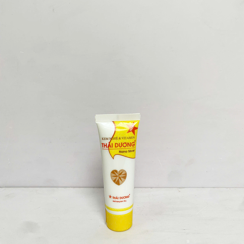 Kem Nghệ Thái Dương Có Nano Bạc - Hỗ trợ Mờ Sẹo, Mờ Thâm Nám, Giảm Mụn (Tuýp 20g)