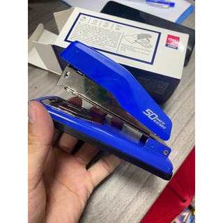 Bấm kim Deli 0414S Xanh Dương - Bấm đến 50 tờ - Bền Đẹp - Chất Lương