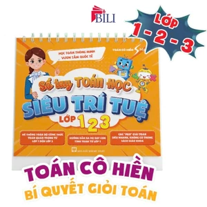 Sổ tay Toán học Siêu trí tuệ Lớp 1, 2, 3 (Toán cô Hiền) - Bí quyết giỏi môn Toán