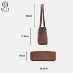 [TẶNG QUÀ TRUNG THU 599K] Túi xách nữ ELLY EL391 túi đeo vai thời trang cao cấp da tổng hợp thanh lịch — ảnh 3
