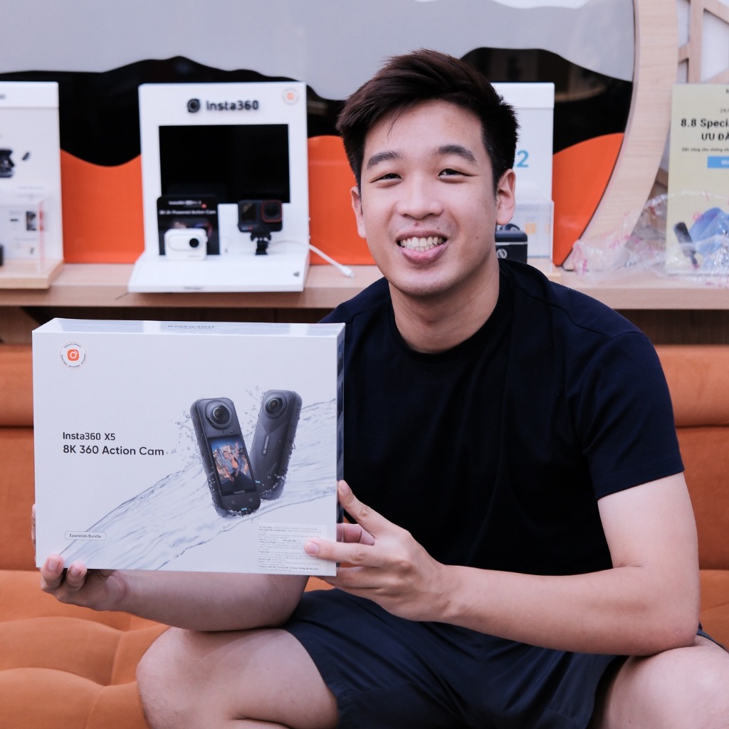 Camera hành trình Insta360 X5 Standard hỗ trợ quay 7K60fps bảo hành chính hãng 12 tháng