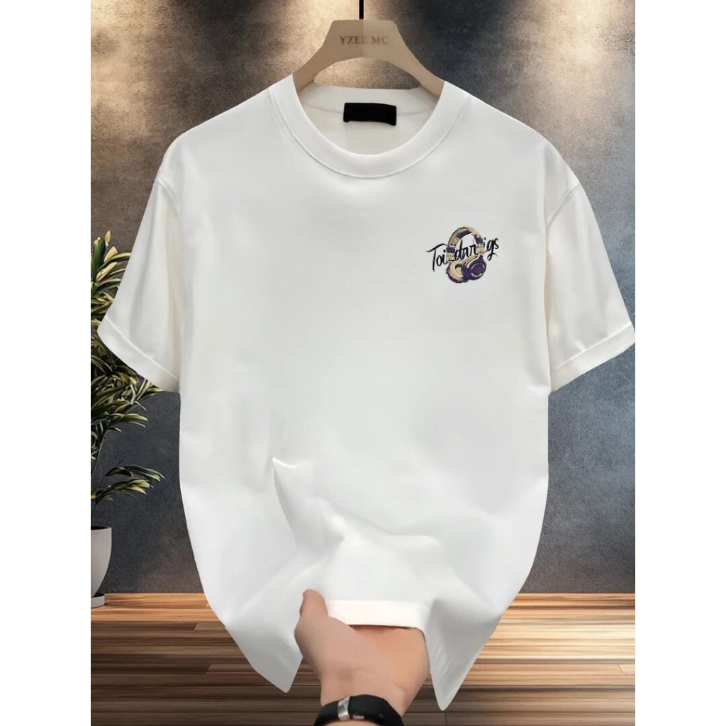 Áo Thun Nam HappyTee - Áo nam hình tai nghe phong cách street Warm Fram 1988
