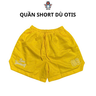 Quần short dù local brand Otis Club thêu form trên gối dây dài chất liệu nylon-Quần short dù nam nữ