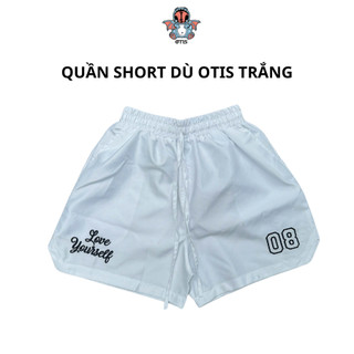 Quần short dù local brand Otis Club thêu form trên gối dây dài chất liệu nylon-Quần short dù nam nữ