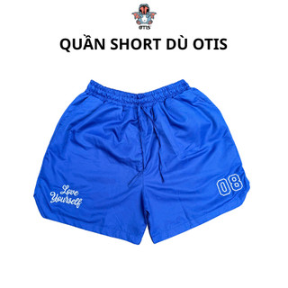 Quần short dù local brand Otis Club thêu form trên gối dây dài chất liệu nylon-Quần short dù nam nữ