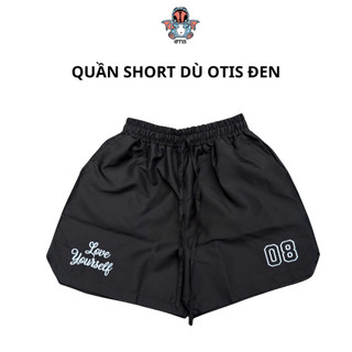 Quần short dù local brand Otis Club thêu form trên gối dây dài chất liệu nylon-Quần short dù nam nữ