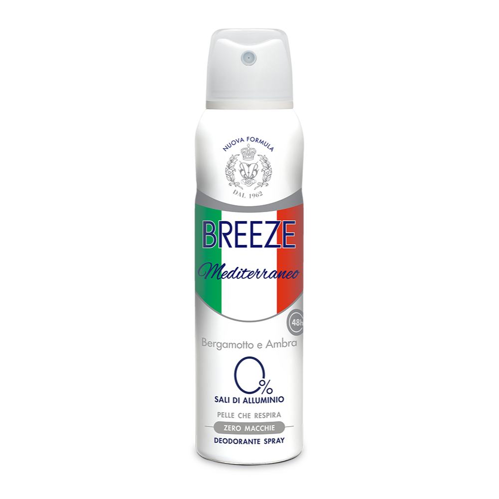 [SIÊU ƯU ĐÃI 50%] Combo 3 Xịt Khử Mùi Hương Nước Hoa Breeze Mediterraneo 150ml + Tặng 1 Breeze Squeeze