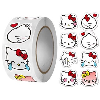 Cuộn 500 sticker hoạt hình ngộ nghĩnh, tem dán sticker hoạt hình nhiều mẫu mã cute lựa chọn
