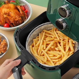 khay giấy bạc 22cm chống dính hiệu quả 30 cái lót nồi chiên không dầu an toàn tiện lợi
