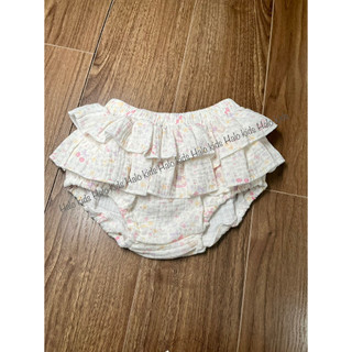 Quần chip Xô muslin nhún bèo 2 tầng dễ thương cho bé gái
