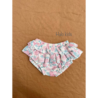 Quần chip Xô muslin nhún bèo 2 tầng dễ thương cho bé gái