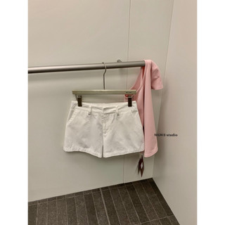 𝐏𝐡𝐢𝐞𝐧 𝐖𝐆𝐖𝐄 | (Sẵn) w8929 Quần Short Kaki Cạp Cao Dáng A Trơn