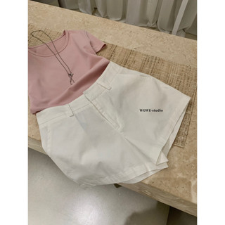 𝐏𝐡𝐢𝐞𝐧 𝐖𝐆𝐖𝐄 | (Sẵn) w8929 Quần Short Kaki Cạp Cao Dáng A Trơn