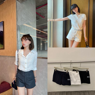 𝐏𝐡𝐢𝐞𝐧 𝐖𝐆𝐖𝐄 | (Sẵn) w8929 Quần Short Kaki Cạp Cao Dáng A Trơn