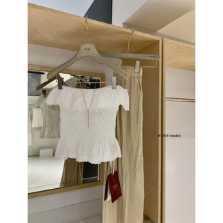 𝐏𝐡𝐢𝐞𝐧 𝐖𝐆𝐖𝐄 | (Sẵn) w8961 Áo Thô Trễ Vai Bèo Chun Summer