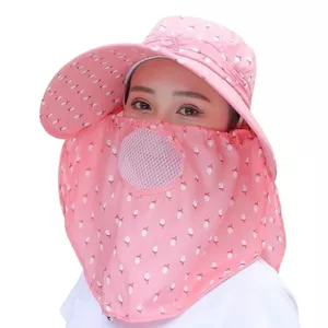 Mũ Chống Nắng Kèm Khẩu Trang 2 lớp vải M.E.N Kate vành nón rộng [SIÊU PHẨM]