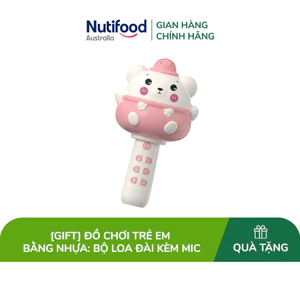 Đồ chơi trẻ em bằng nhựa: bộ loa đài kèm mic