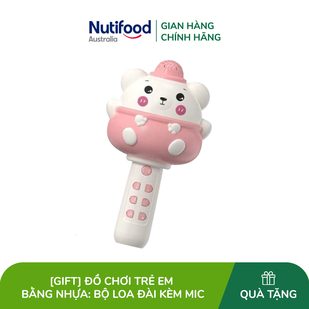 [Gift] Đồ chơi trẻ em bằng nhựa: bộ loa đài kèm mic