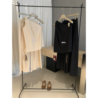 𝐏𝐡𝐢𝐞𝐧 𝐖𝐆𝐖𝐄 | (Sẵn) w8960 Set Thô Áo 1 Vai Quần Ống Rộng Phong Cách