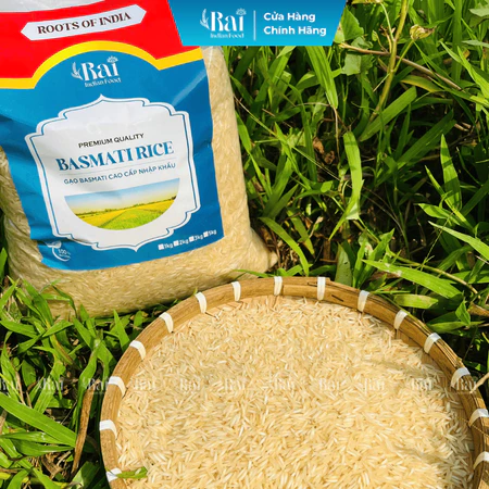 Gạo Basmati Ấn Độ Cao Cấp Nhập Khẩu Chính Gốc - Ít Tăng Đường Huyết, Phù Hợp Eat Clean & Ăn Kiêng | Rai Food