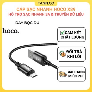 [Chính Hãng] Cáp Sạc Nhanh HOCO X89 Cho Type C / Ip / Micro USB , Tốc Độ 2.4A Và Truyền Dữ Liệu (Kèm Hộp)