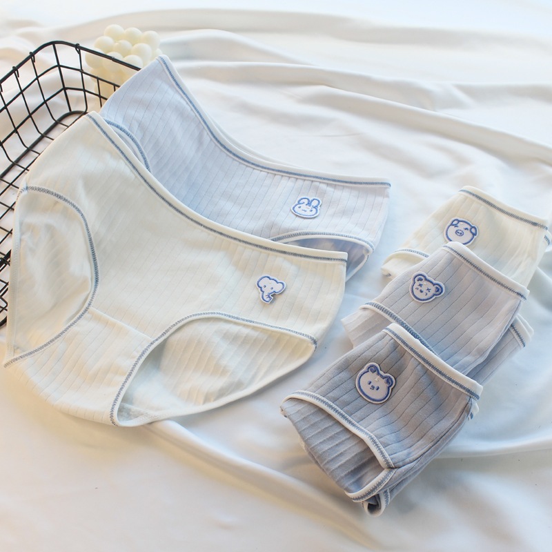 COMBO 5 Quần lót nữ cotton kháng khuẩn cạp vừa tôn dáng họa tiết item hình thú đáng yêu LANIXA L861