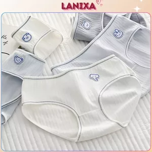 Quần lót nữ cotton thoáng khí co giãn tốt cạp vừa tôn dáng đáy kháng khuẩn khử mùi LANIXA L861 -CB