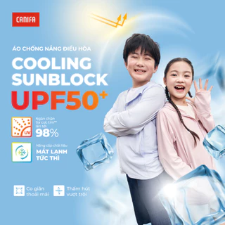 Áo khoác chống nắng trẻ em CANIFA mát lạnh thoáng khí thấm hút tốt chống 98% tia UV 2026 3OT26S001