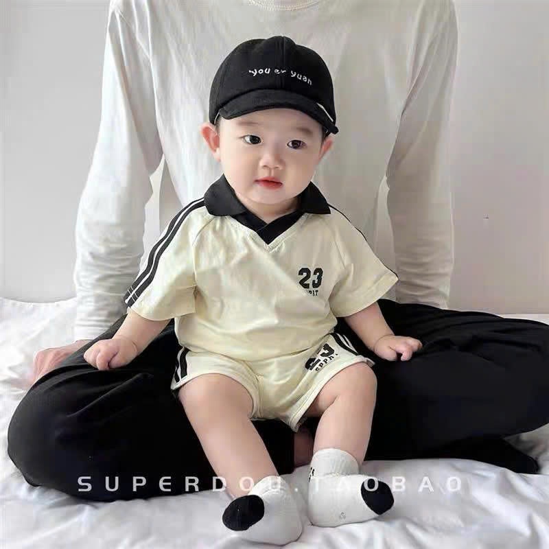 Bộ Đồ Trẻ Em Số 23 Cho Bé Trai Bé Gái – Set Quần Áo Mùa Hè Chất Vải Co Giãn 4 Chiều Thoáng Mát