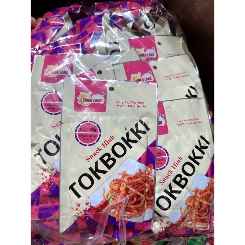 Snack Hình Tokbokki Chua Cay - Snack Que Cay Cay - Đồ Ăn Vặt Cổng Trường