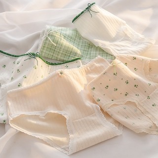 Quần lót nữ cotton kháng khuẩn thoáng khí co giãn vừa đáy lót 2 lớp khử mùi họa tiết cute DEVRI L311