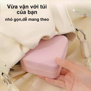 Hộp Đựng Đồ, Bảo Quản Trang Sức 5 Ngăn, Hộp Đựng Trang Sức 5 Ngăn Có Khoá Kéo, Hộp Đựng Nữ Trang Có Khoá Kéo