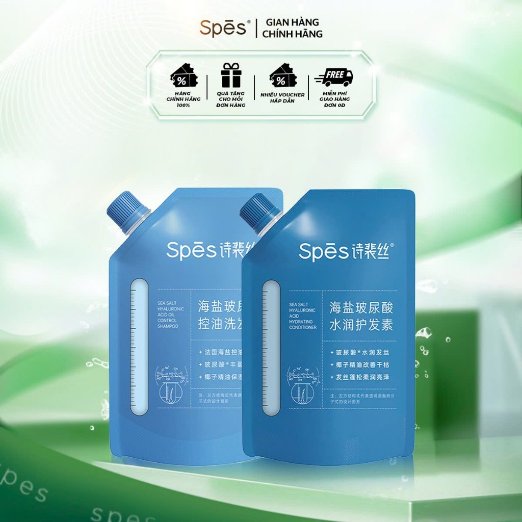 Combo 2 Túi Dầu Gội SPES Tăng Độ Bồng Bềnh Tóc 100ml
