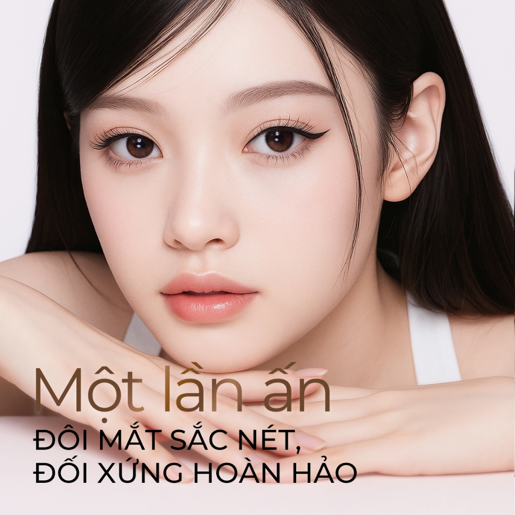SACELADY Eyeliner 2 Đầu Tiện Lợi – Định Hình Chuẩn 2 Bên, Không Lem 2.8g