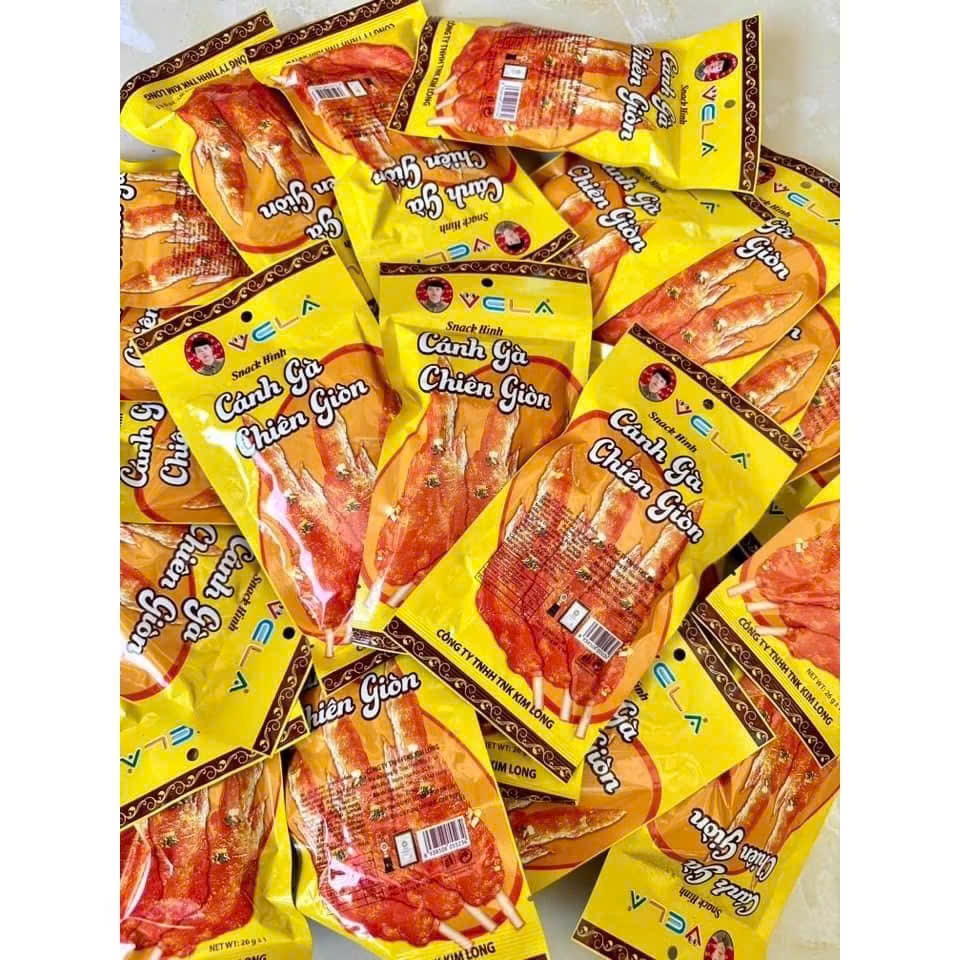 Snack Cánh Gà Chiên Giòn Vela Giòn Ngon - Đồ Ăn Vặt Hot Cổng Trường